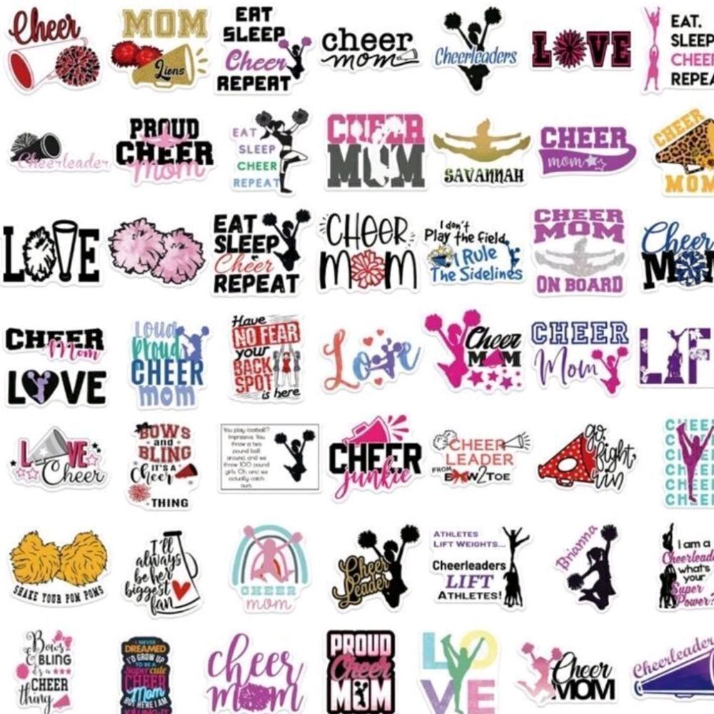 Cheerleader Cheer Stickers - Picture 5 of 5